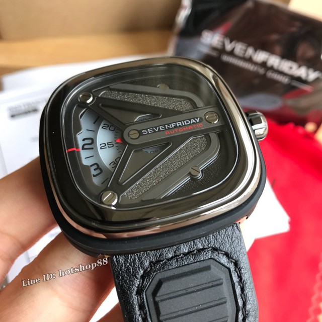 sevenfriday经典款男士腕表 七个星期五太空飞船灵感牌自动机械表 gjs2045